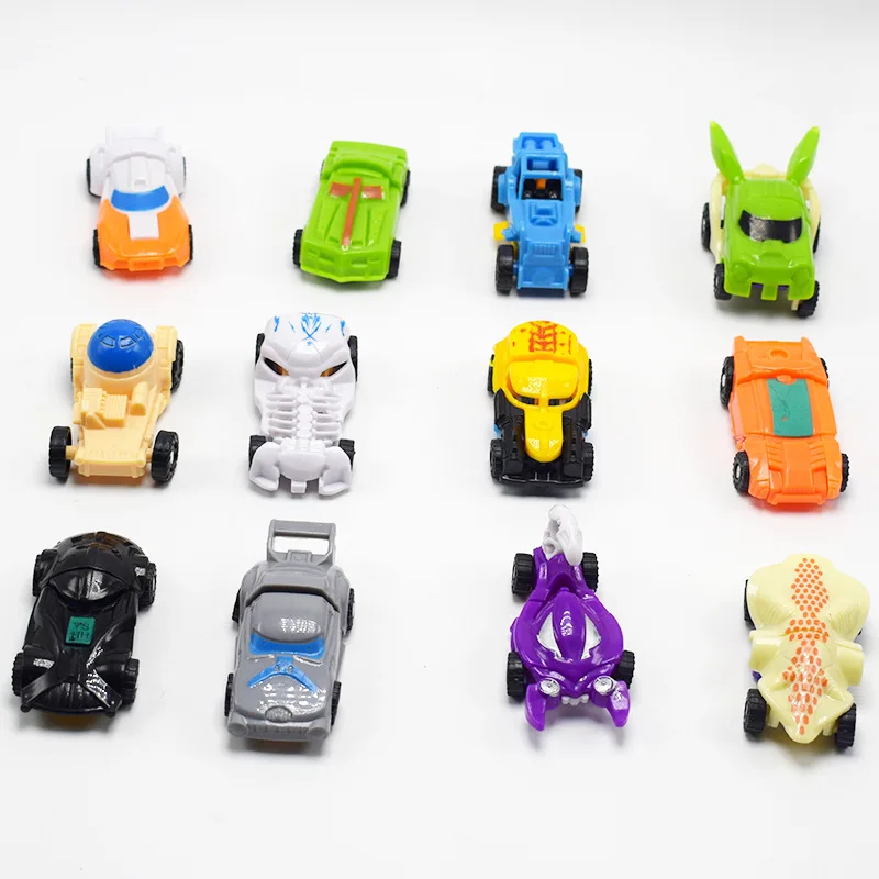 6/12pc Kids Mini Transforming Toy Car Children Transformation Robot Twister Toys Models Step Model Car Toy For Boy Puzzle Gift