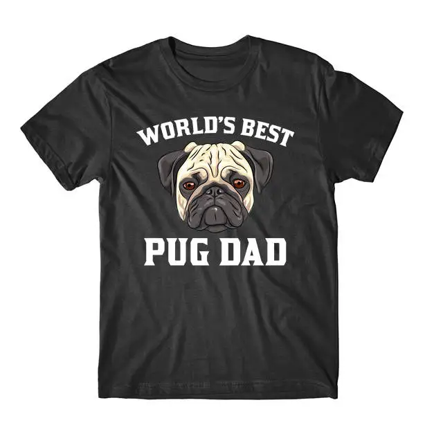 World'S Best Pug Dad Dog Owner T Shirt By Really Awesome