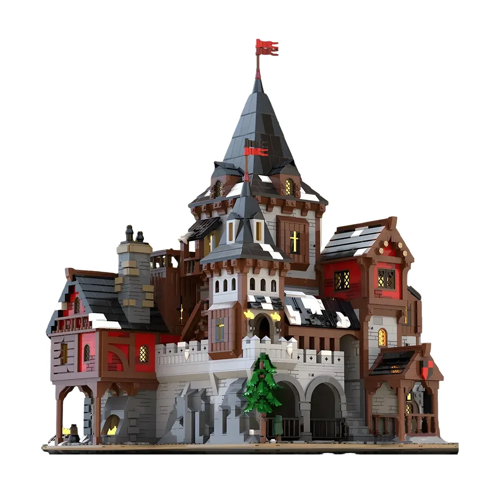 

Gobricks MOC Medieval Wolf Lord`s Castle Bricks Model
