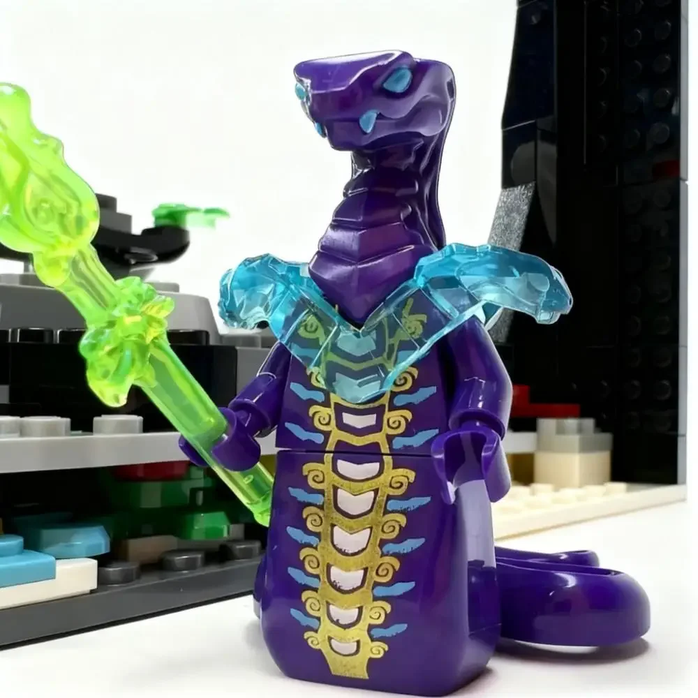 8-teiliges Basilisk-Bausteinset, Fantasy-Bösewicht, zusammenbaubare Bausteine, Lernspielzeug und Dekorationsartikel für Kinder, Geschenke – Detail 7