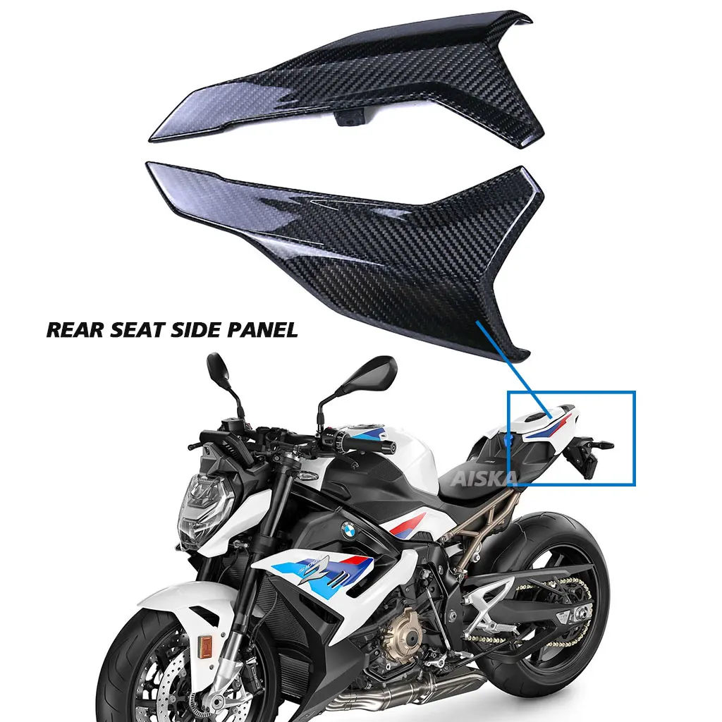 100% Real Carbon Fiber Front Fairings Winglets Rear Footrest Parts Fenders Cover Kits For BMW S1000R M1000R 2021 2022 2023 2024