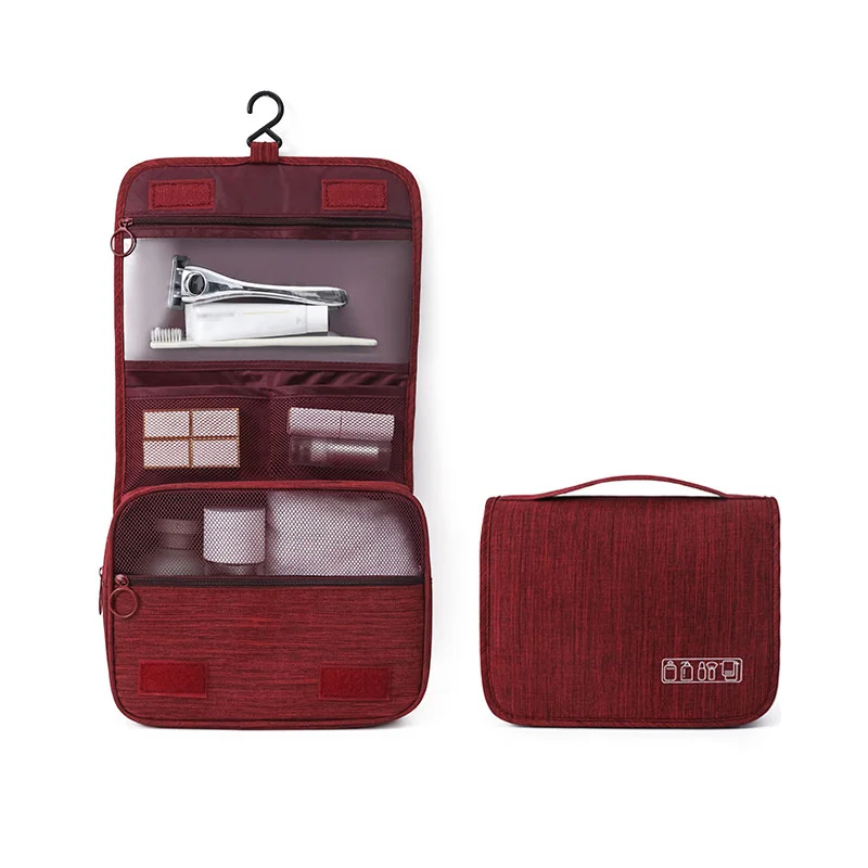 Oxford-Stoff Herren Business Tragbare Aufbewahrungstasche Toilettenartikel-Organizer Damen Kosmetiktasche Wasserdichte Hängende Reise-Waschtasche – Detail 7