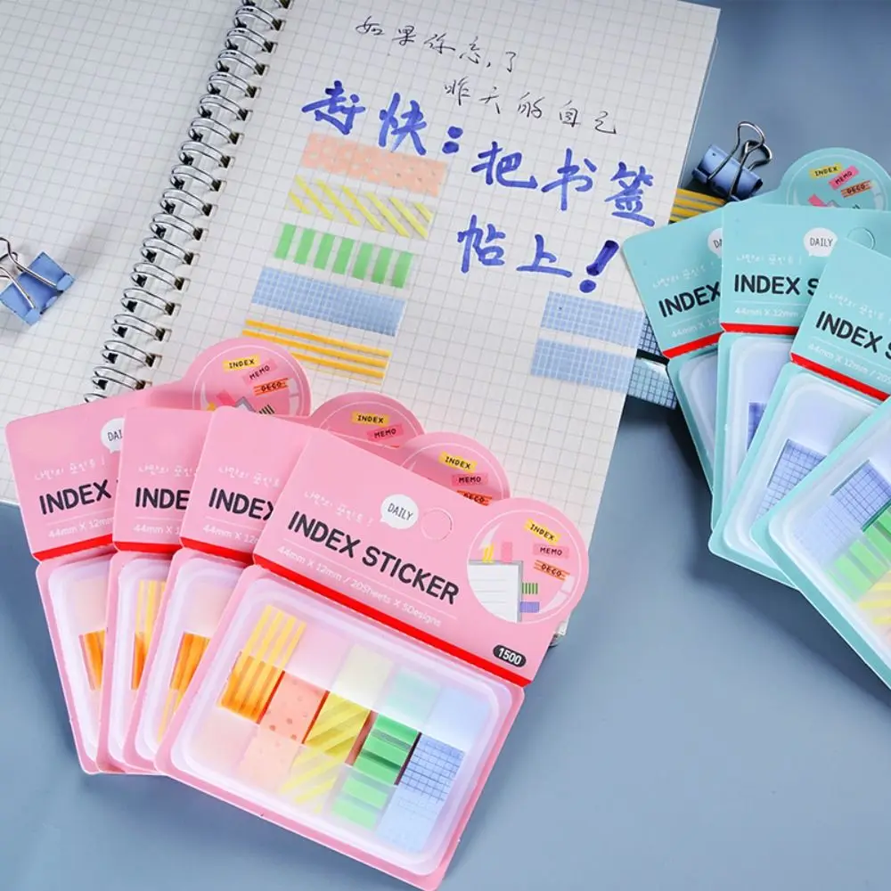 Self Adhesive Memo Pad Sticky Notes Bookmark Point It Marker Memo Sticker Paper Office School Supplies