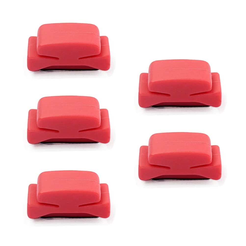

5 Pcs Red Pick Clip Guitar Holder for Musicians Plectrum Picks Clamp Pickholder