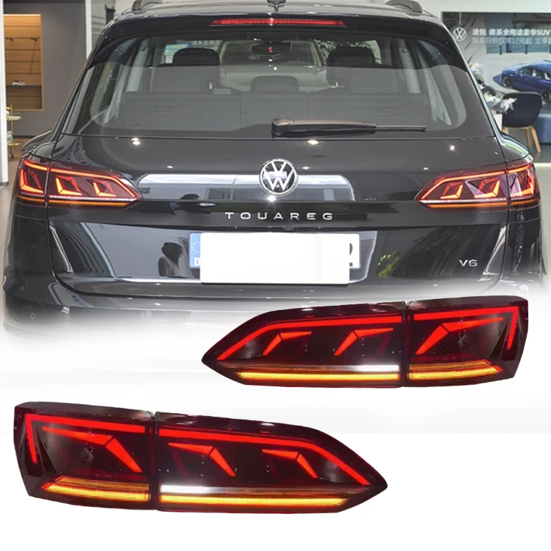 For Volkswagen Touareg LED taillight 2019-2023 Retrofit rear taillight assembly DRL dynamic turn signal reverse light