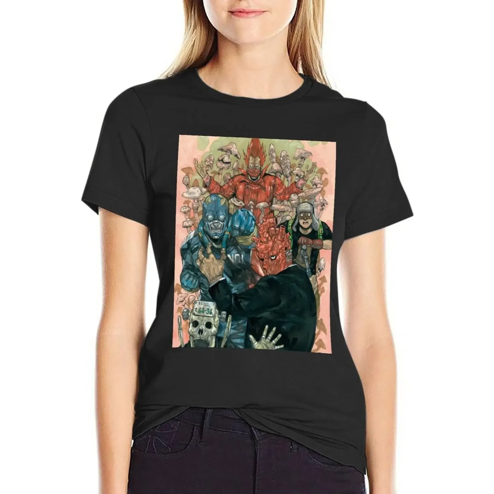 

dorohedoro T-Shirt plus sizes blacks summer clothes Women clothing