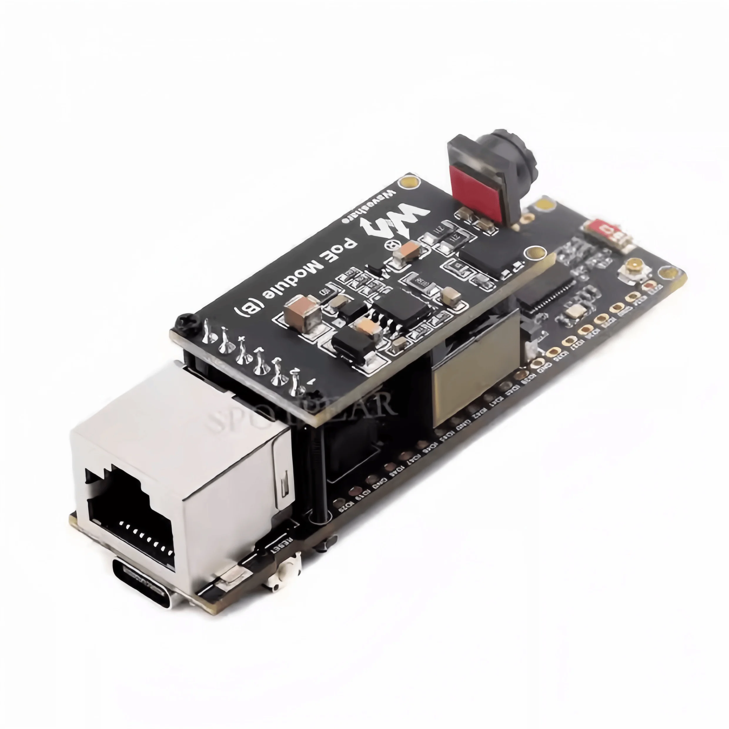 ESP32-S3 Плата разработки сетевого порта ETH Cam PoE SD-камера, совместимая с размерами Raspberry Pi Pico