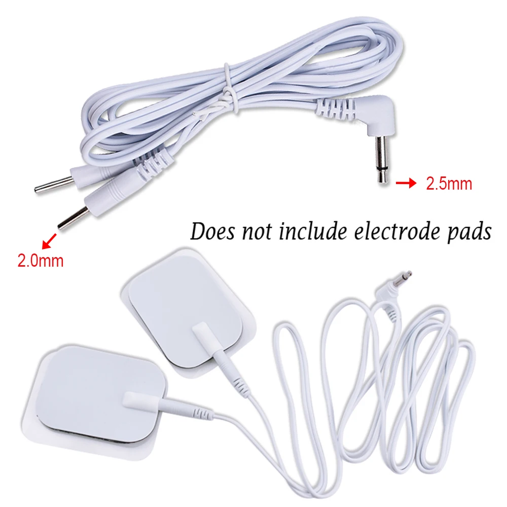 Electrode Cable Line Electrostimulator Slippers Cable Wire for Tens Massager Electrode Pads Connection Cable Massage Accessories