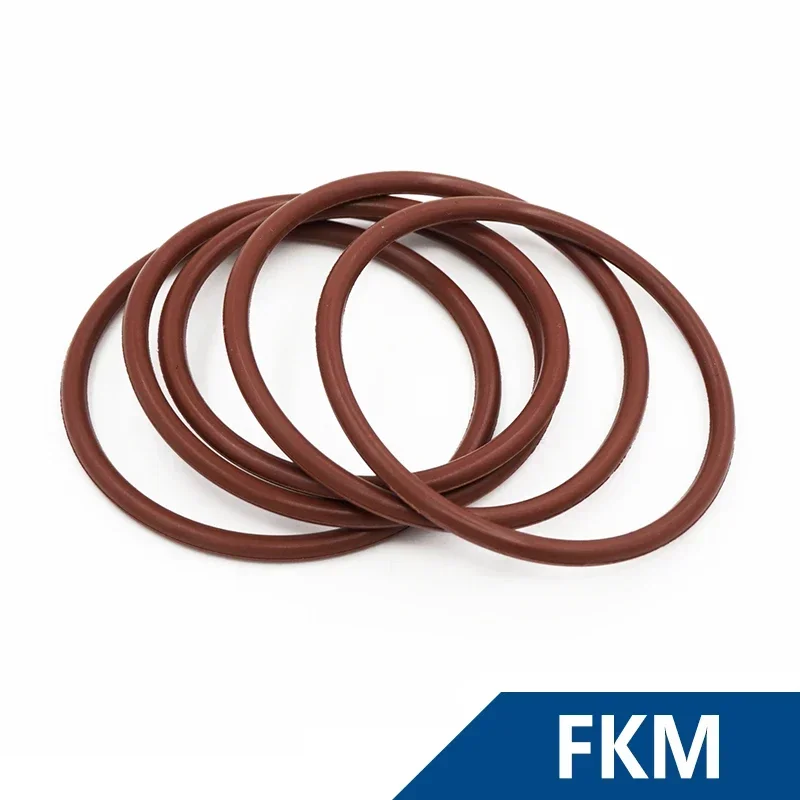 Thickness CS2mm Brown FKM Fluorine Rubber O-rings Seals Gasket Washer temperature resistant wear-resistant oring