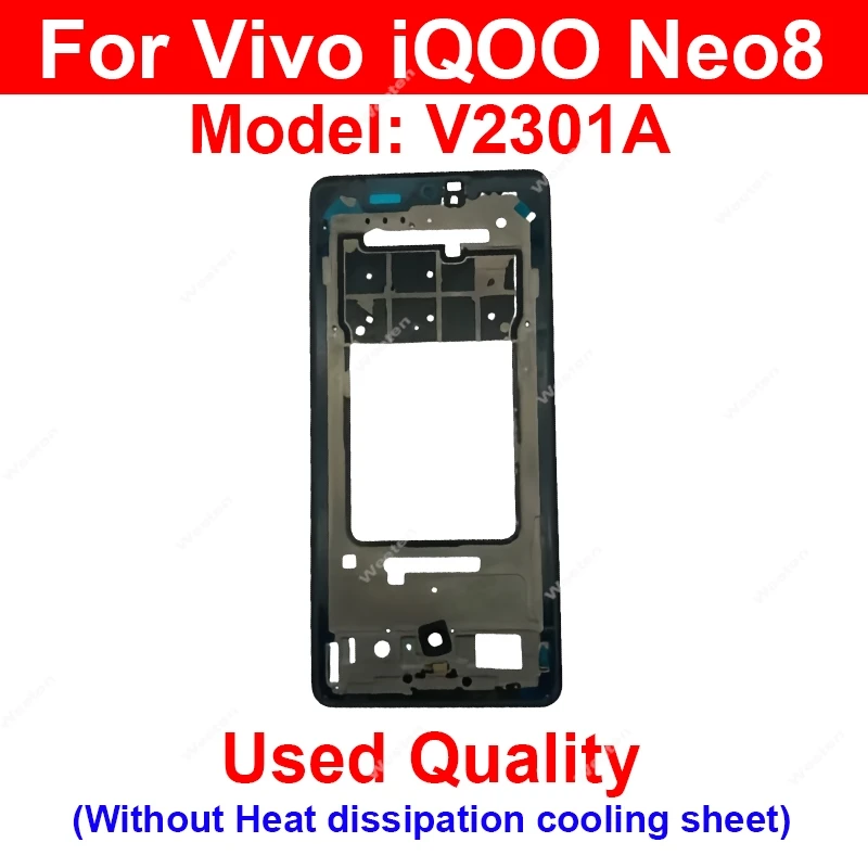 

Для Vivo iQOO Neo8 V2301A передняя ЖК-рамка, рамка, чехол, держатель, гибкий с клейкими запасными частями