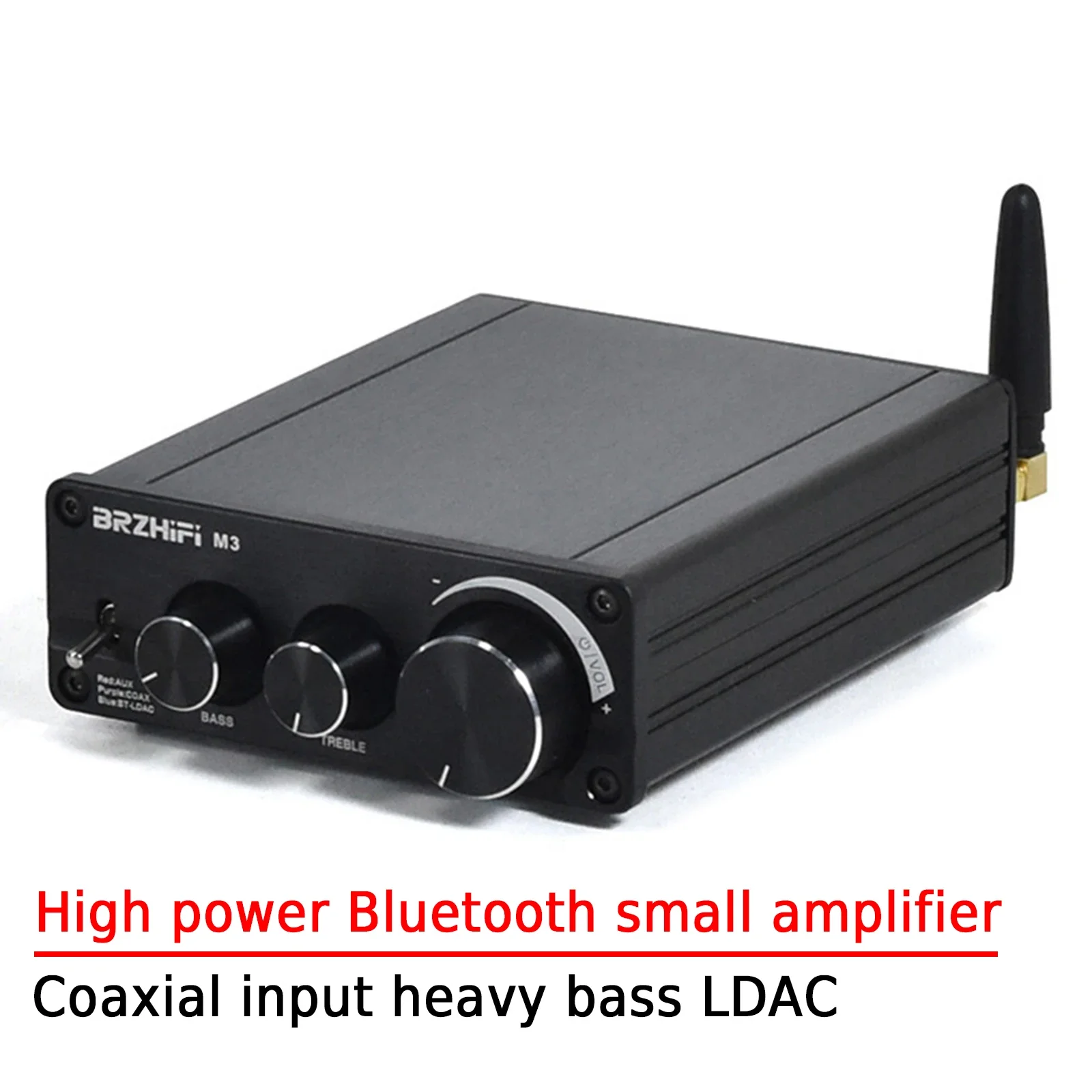 AMXEKR-M3 Home High Power Bluetooth Small Power Amplifier TV Coaxial Input Home Theater Heavy Bass LDAC