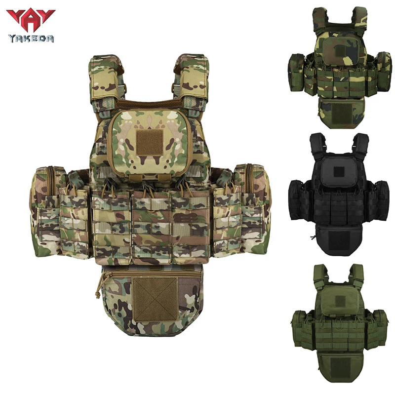 YAKEDA New Camouflage Multifunctional Tactical Undershirt Outdoor Hunting Competition Vest Equipment Airsoft Tactical Accessorie