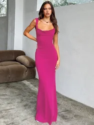 Mozision Bow Backless Bodycon Maxi Dress For Women Fashion V Neck Sleeveless Backless Club Party Sexy Long Dress New