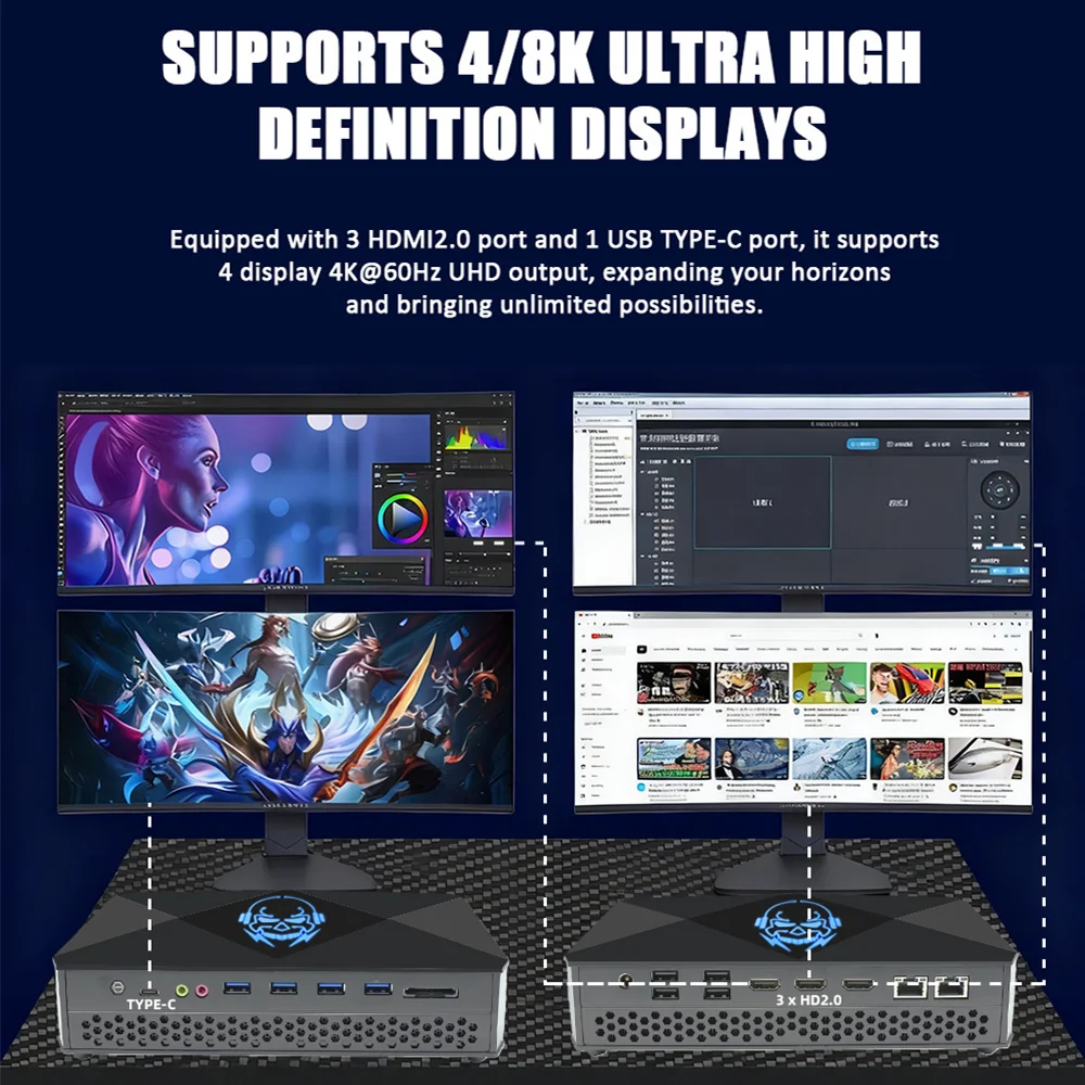 Мини-компьютер VX1-12900HX с п – обзор и цена Desktop Gaming Gpu 32Gb