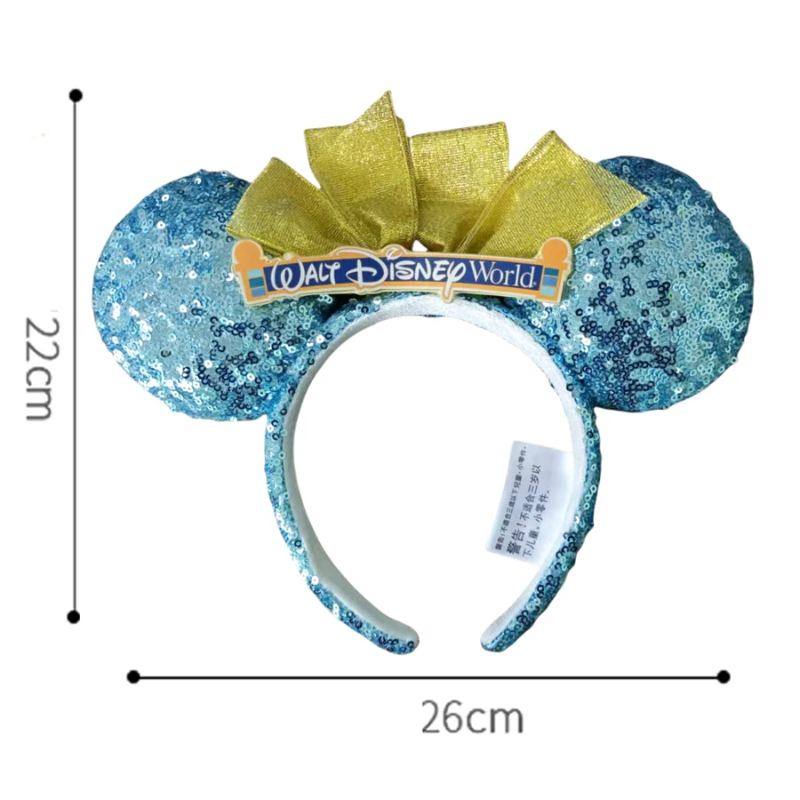 2025 Disney Minnie Mouse Ear Headband Disneyland Letter Bows EARS COSTUME Headband Cosplay Plush Adult/Kids Headband Gift - view 3