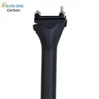 Elitaone tija de sillín de bicicleta de carbono peso ligero 135g 27,2 30,9 31,6mm de longitud 300/350/400mm tija de sillín de bicicleta de carretera MTB