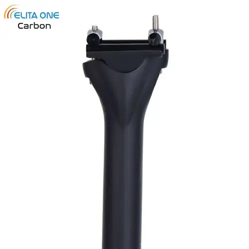 Elitaone tija de sillín de bicicleta de carbono peso ligero 135g 27,2 30,9 31,6mm de longitud 300/350/400mm tija de sillín de bicicleta de carretera MTB