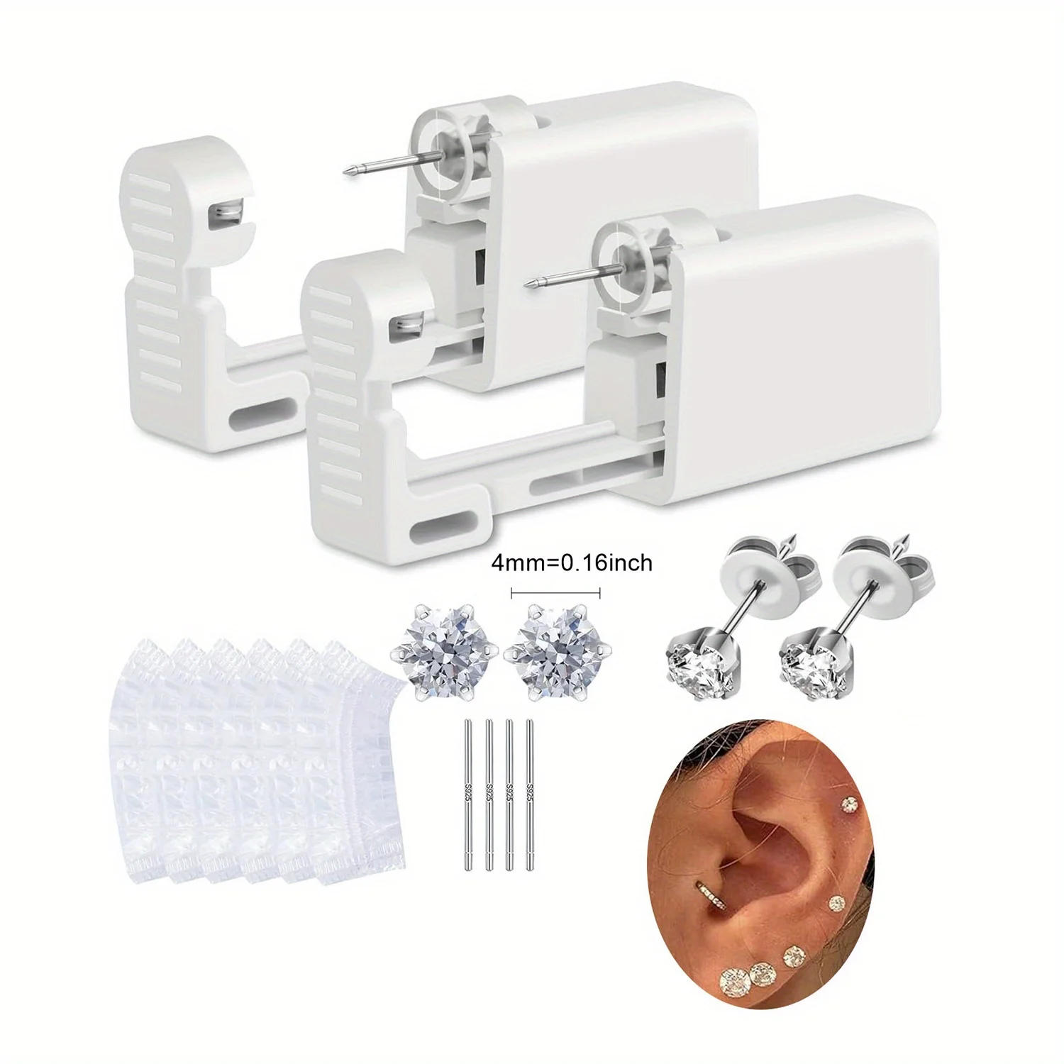 Disposable Ear Piercing Set with Piercing Guns