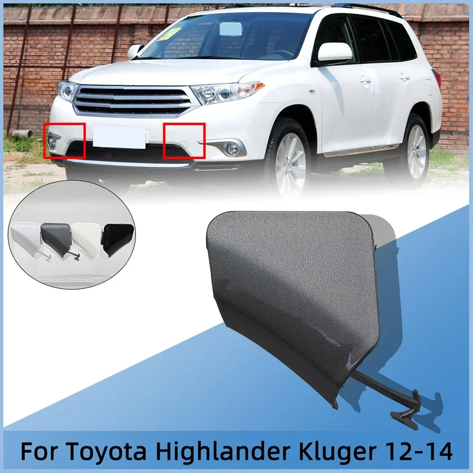 

For Toyota Highlander Kluger 2012 2013 2014 Car Front Bumper Towing Hook Eye Cover Cap Tow Hook Trailer Hauling Lid Trim Garnish