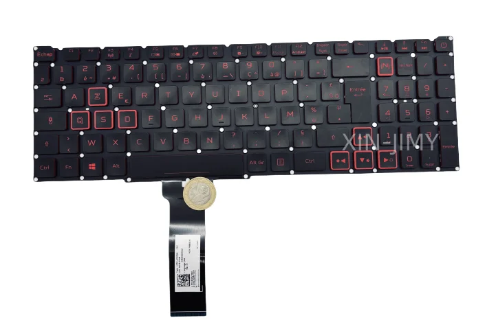 French Backlit Laptop Keyboard For Acer Nitro 5 AN515-56 AN515-57 AN515-45 Predator Helios 300 PH315-54