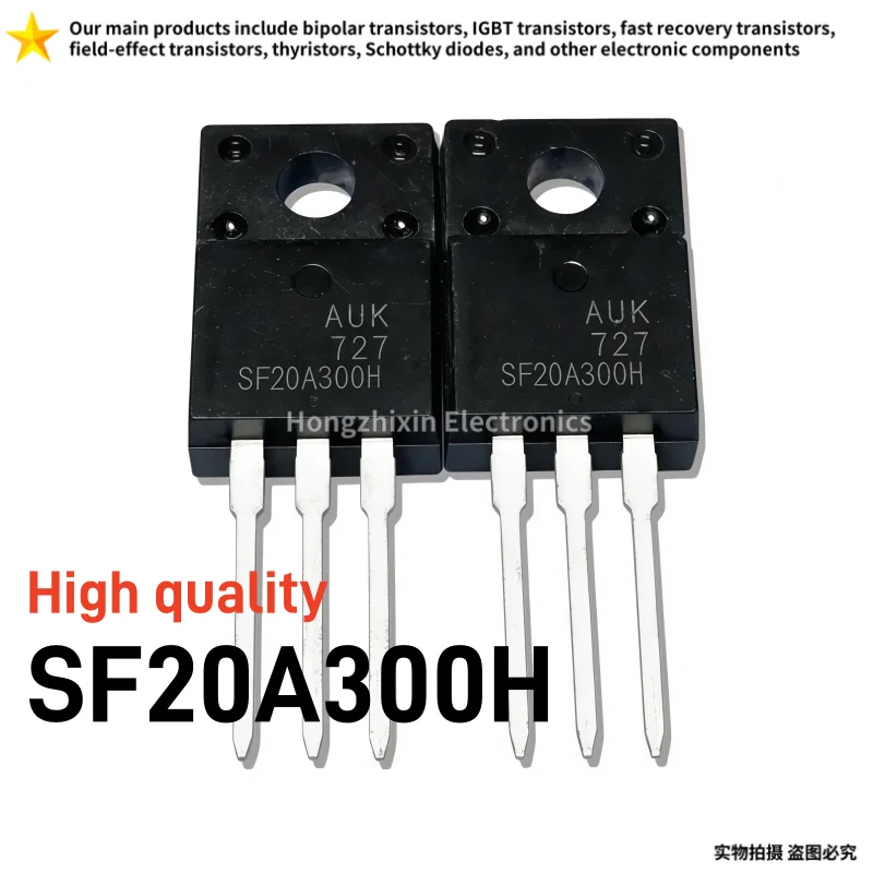 10PCS High quality SF20A300H TO-220F 20A 300V Ultrafast Recovery Diode High Voltage Power Rectifier Electronic Parts