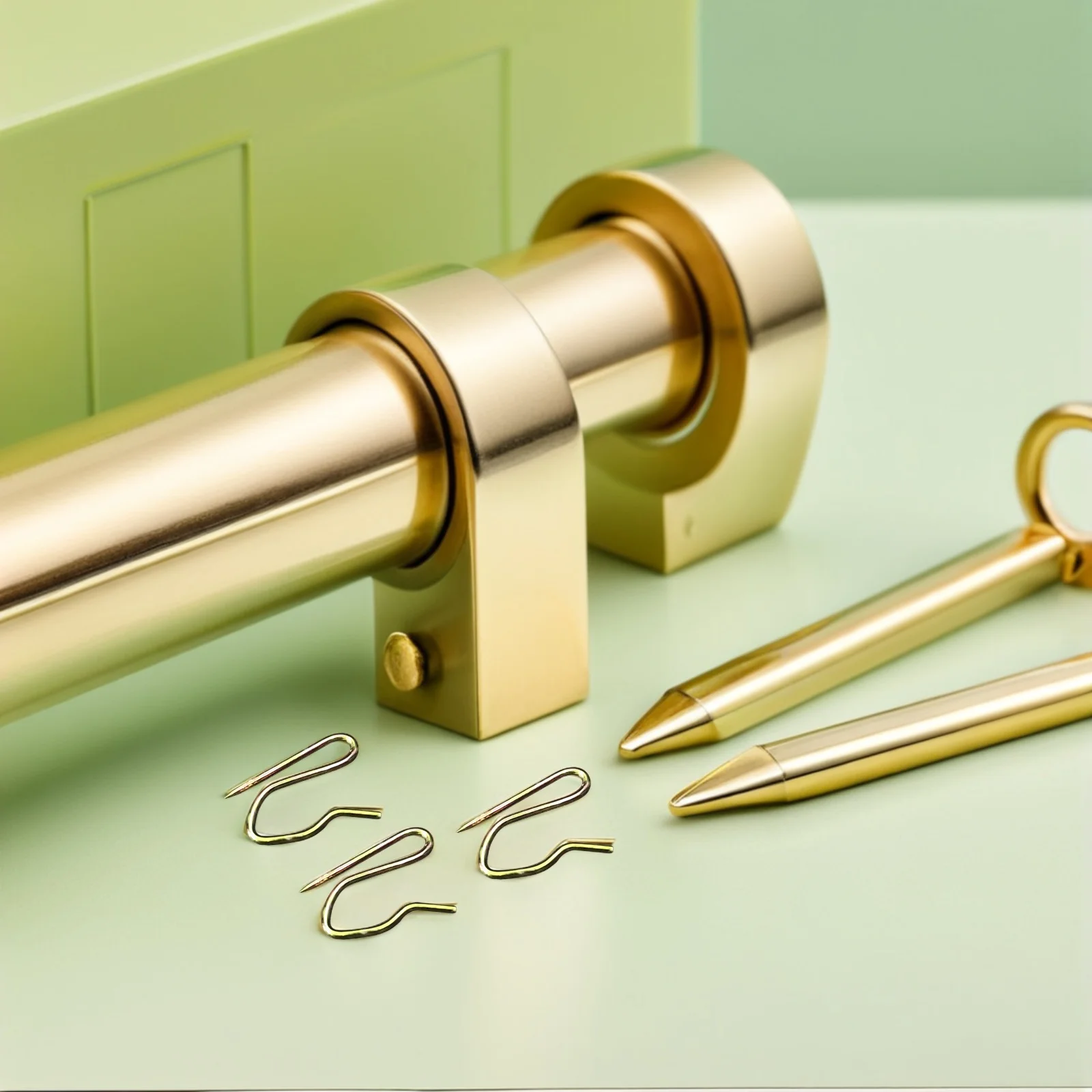 

50pcs S-Shaped Curtain Hooks Elegant Wall Mounted Home Decor Drapery Hangers For Curtains Coats Tassels Golden Modern Classic