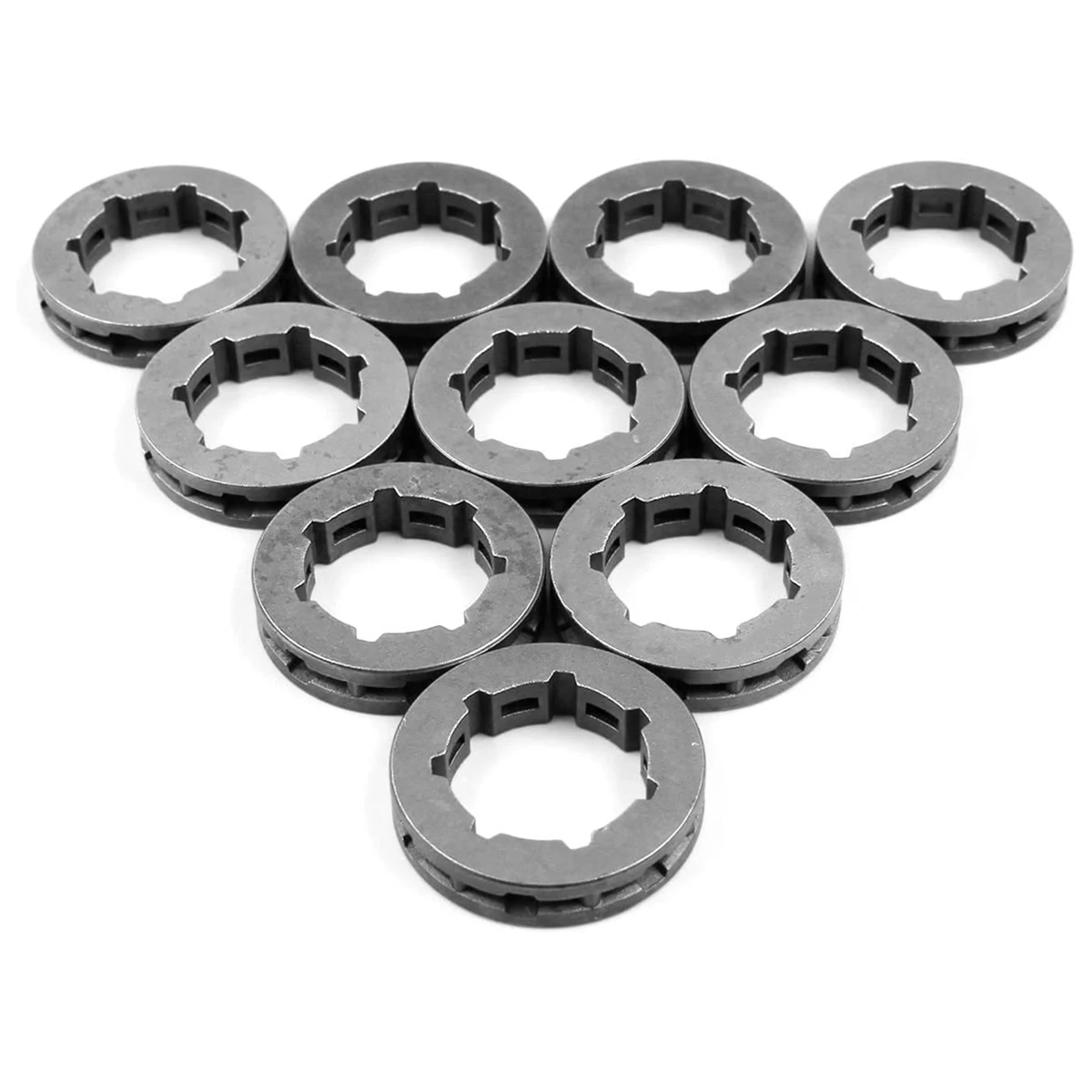 On sale 10Pcs 3/8 Inch 7T 22mm Chain Drive Rim Sprocket for HUSQVARNA 266 268 272 280 285 288 355 362 372XP 380 385XP Chainsaw