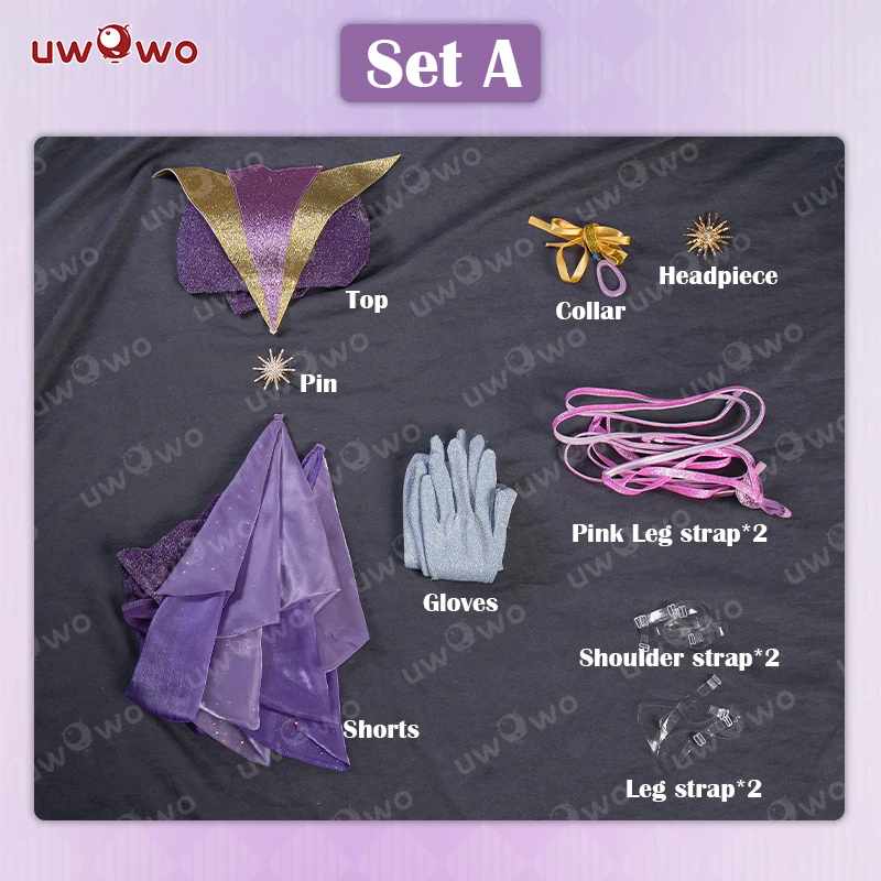 LAATSTE BATCH UWOWO Tecnaa Cosplay Anime Cosplay Kostuum Grote Fee Vleugels Cosplay Prinsen Kostuum Outfit Vlinder Halloween Kostuum
