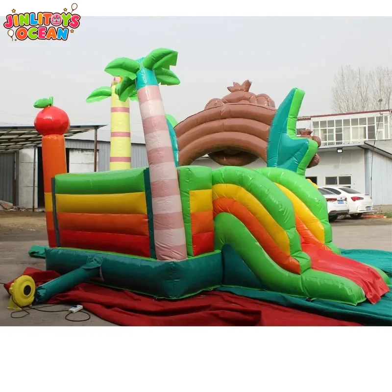 Commercial-grade Monkey-themed Inflatable Castle, Vivid and Lifelike, Suitable for Commercial Displays and Event Rentals.