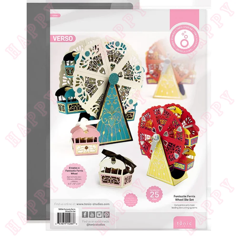 

Новые металлические пресс-формы, чудесное колесо обозрения для рукоделия, скрапбукинг, изготовление бумаги, ремесло карточек, тиснение