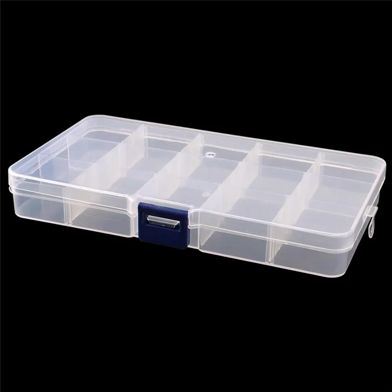 

32 Packs 15 Grids Clear Bead Organizer Storage Plastic Jewelry Box Earring Storage Containers