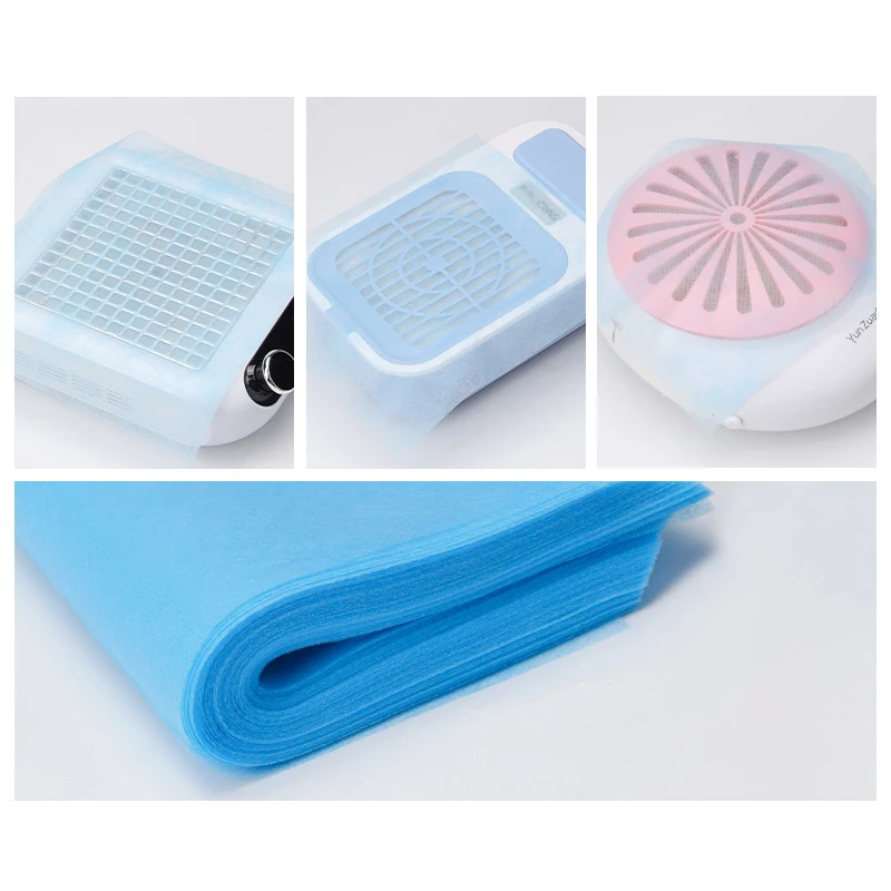 100 Pcs Nail Art Dust Collector Filter Paper Dustproof Replace Vacuum Cleaner Manicure Machine Accessories