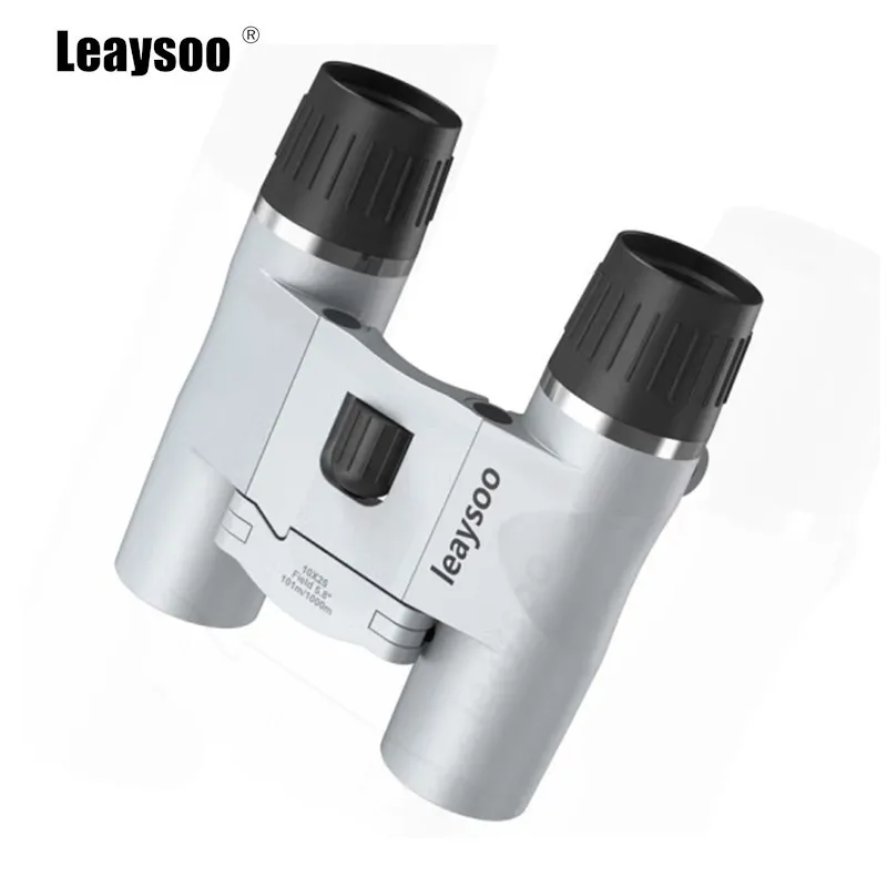 

LEAYSOO 10X25 Folding Binoculars Professional HD Mini Telescope for Outdoor Bird Watching Sightseeing 195g Binocular for Travel
