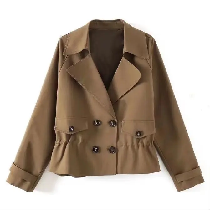 Spring and Autumn Coats for Women Versatile Spring and Autumn Styl Loose Workwear Casual High-end Women Short Windbreakers