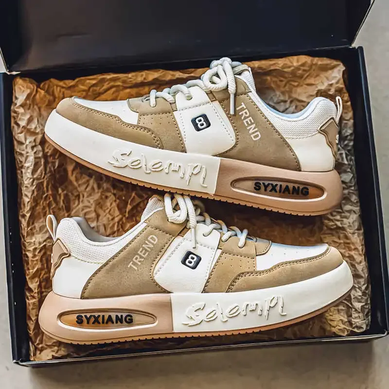 Flatform Big Sole Shoes Men's Black Woven Men's Sneakers Large Size One New Goods Sport All Brand Tenks 4yrs To 12yrs Gifts