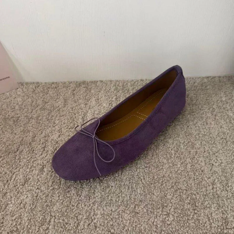 Weiche Ballerinas mit Schmetterlingsknoten, runde Zehenpartie, Damenschuhe, Slip-On-Schuhe, flache Schuhe für Damen, neu im Jahr 2026. – Detail 6