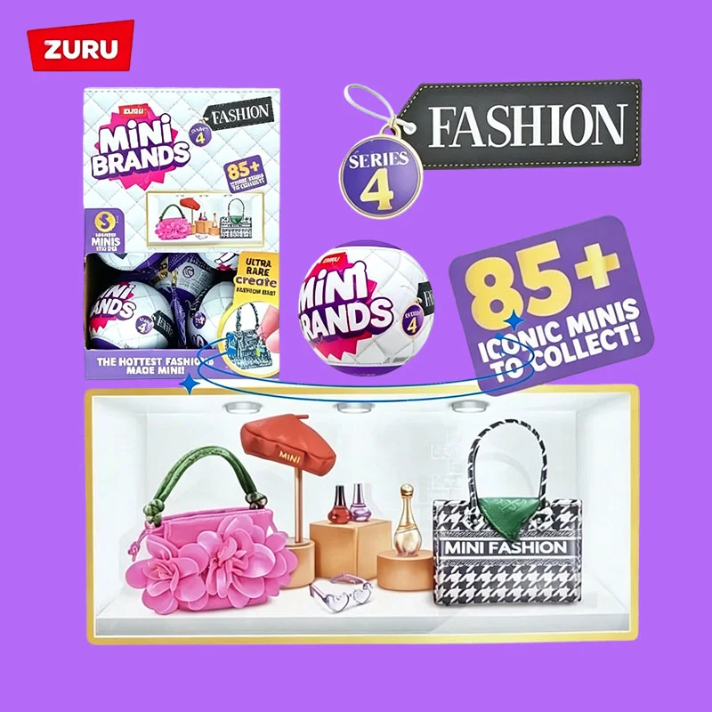 Mini Brand Fashion Mode Series 4 Surprise Box Mini Fashion Shoes and Bags Mystery Box Girl Toy Gift Blind Box Toys Surprise Box