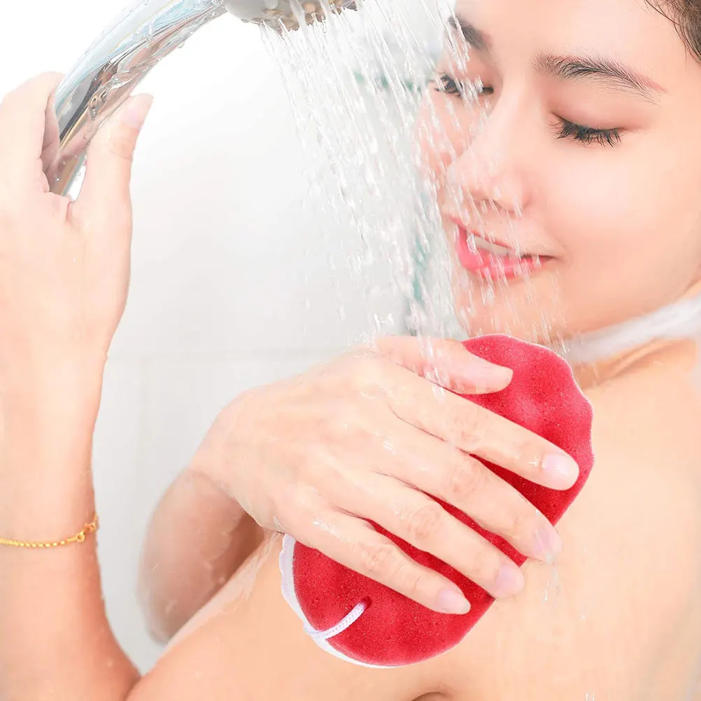 

4Pcs Portable Bath Loofahs Adults Wear-Resistant Body Scrubbers Household Shower Sponge Comfortable Daily Use Bath Balls