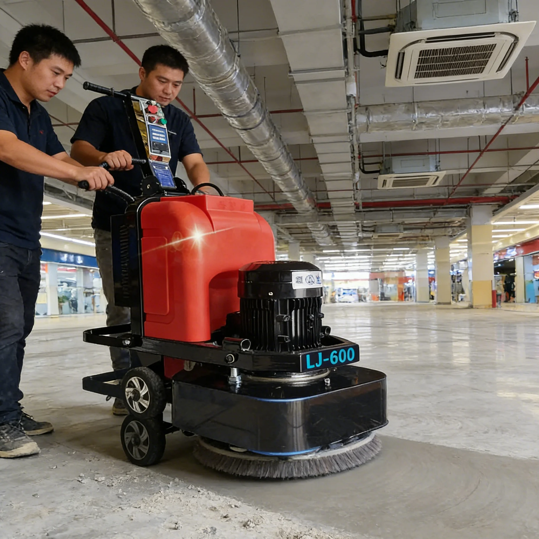 Heavy Duty LJ600 Concrete Grinder 380V 9.5KW Suitable For Industrial Cement Pavement Restoration