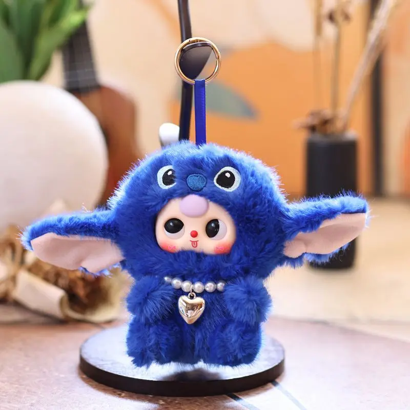 Bonito bonito virou em um vinil bebê de três anos de idade pequeno pingente brinquedo de pelúcia boneca dos desenhos animados saco pingente chaveiro boneca