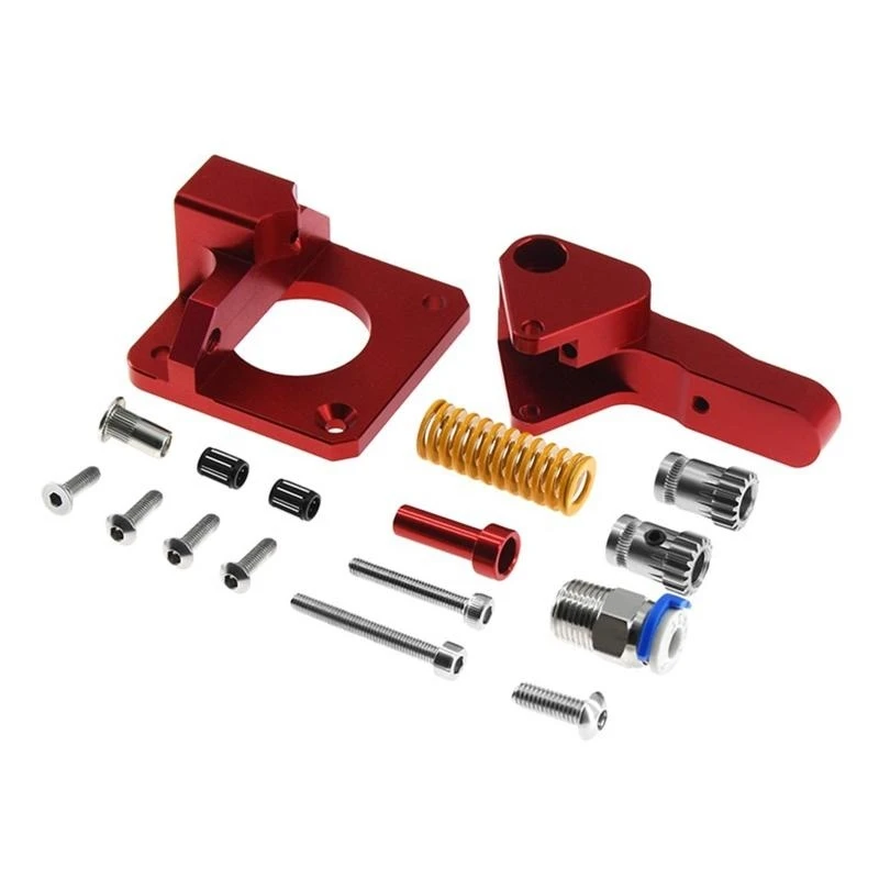 

Алюминиевый обновленный экструдер Mk8 с двойной шестерней для экструдера Ender 3 CR10 CR-10S PRO RepRap 1,75 мм, 3D-запчасти, подача привода, 2 шкива