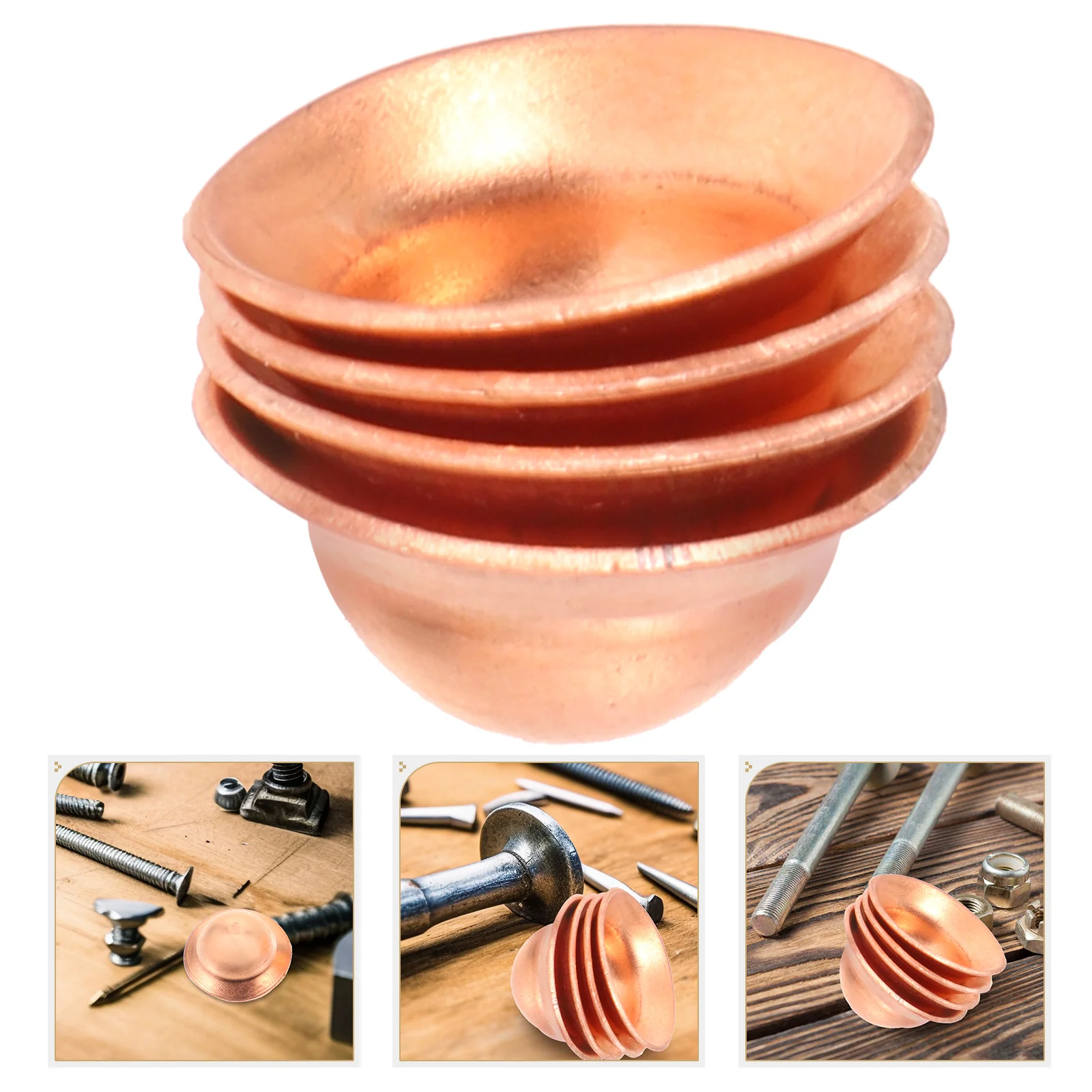 10pcs Copper End Fitting Air Conditioner Fitting 3/8 φ952 end caps air conditioner caps copper plug copper coupling