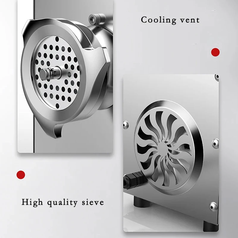 1100W ze stali nierdzewnej krajalnica do mięsa elektryczna maszynka do mielenia mięsa komercyjna robot kuchenny maszynka do mięsa