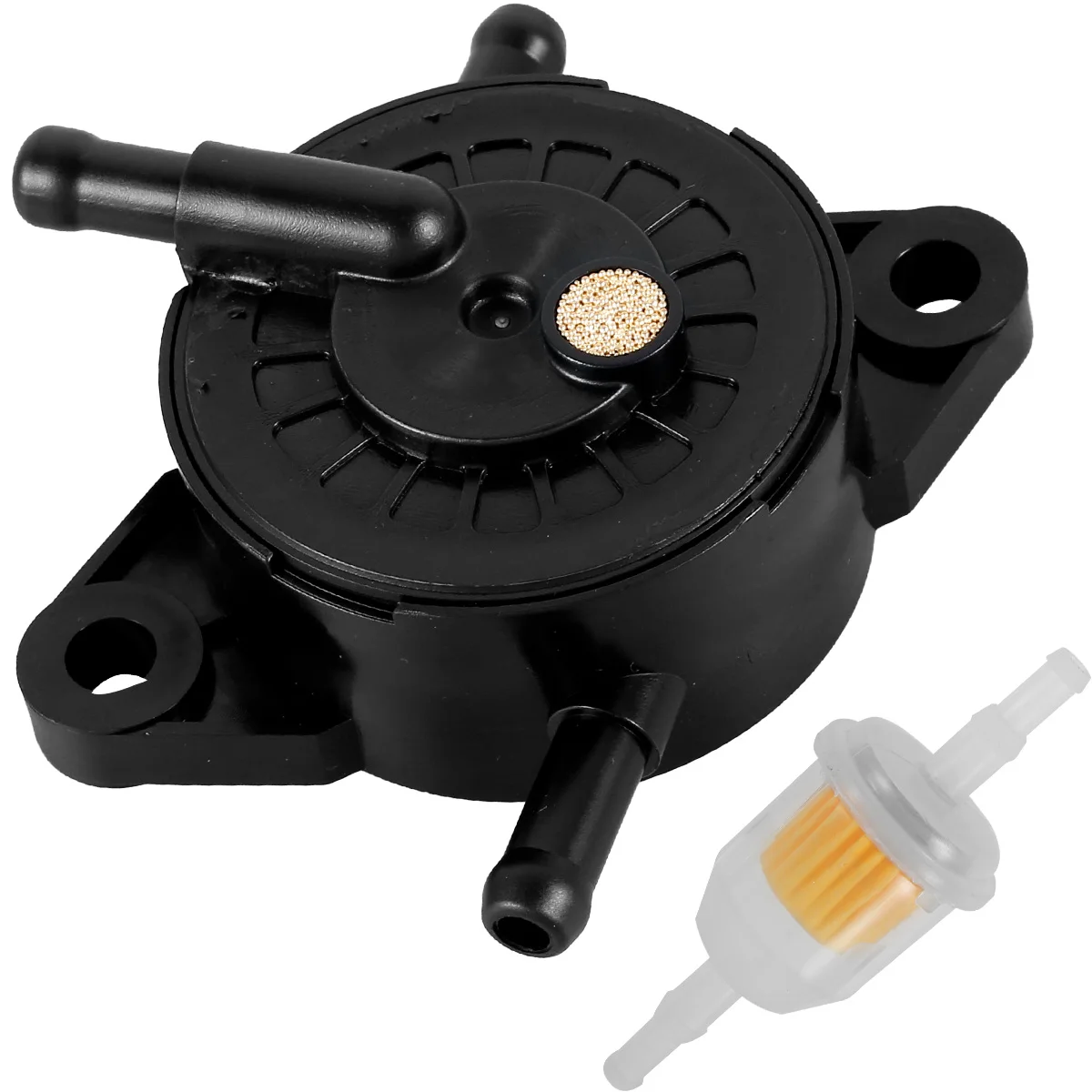 Kraftstoffpumpen- und Filterset, kompatibel mit FR541/600/651/691/730 V Kunststoffgehäuse, Motor, Rasenmäher, Kraftstoffpumpen-Ersatz
