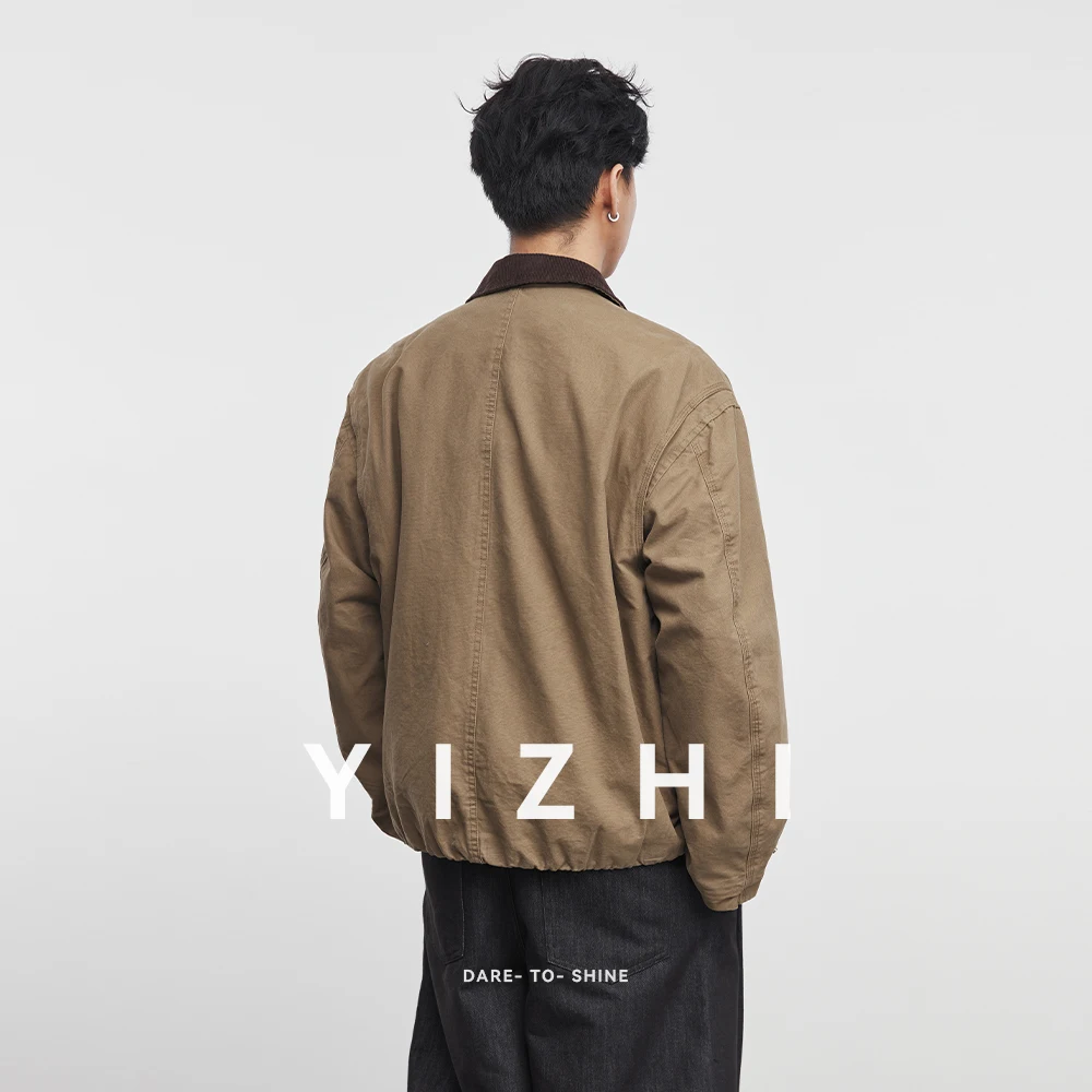 سترة عمل رجالية عصرية ذات طية صدر السترة الأمريكية لخريف 2025 سترة غير رسمية جديدة تناسب الجميع سترة رجالية