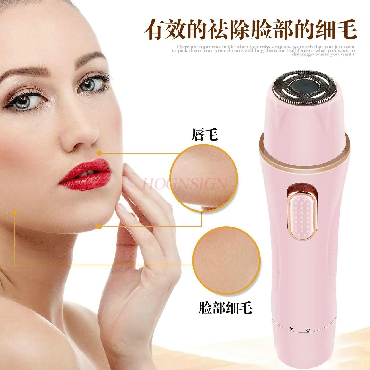 

Facial Hair Removal for Women, 4 in 1 Professional Electric Razor Shaver Waterproof Hair Remover Kit with Nose Hair Trimmer