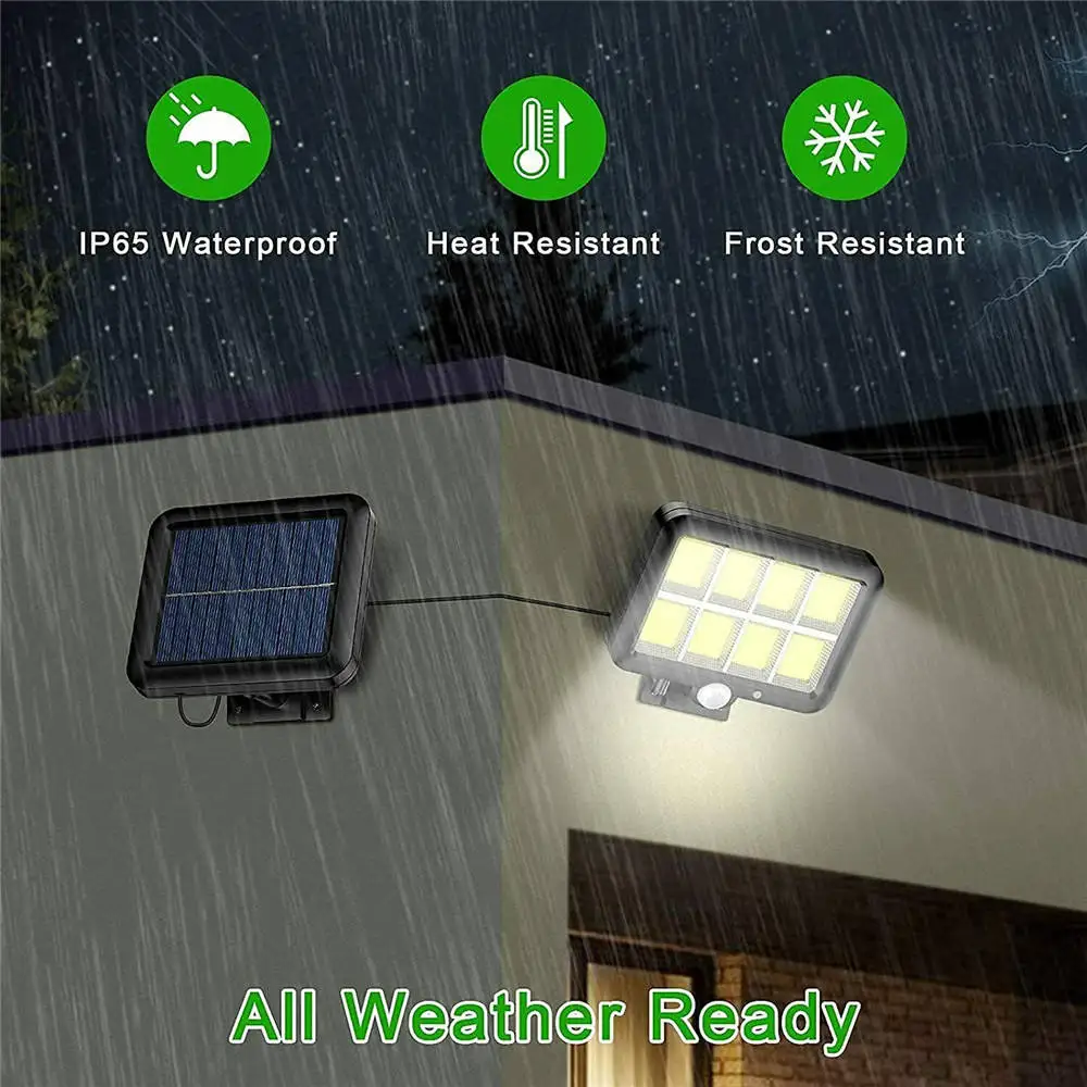 

COB LED Solar LED Light Movement Sensor Court of Garden Solar Wall Lights Power Source Waterproof Home Outside Door Fair