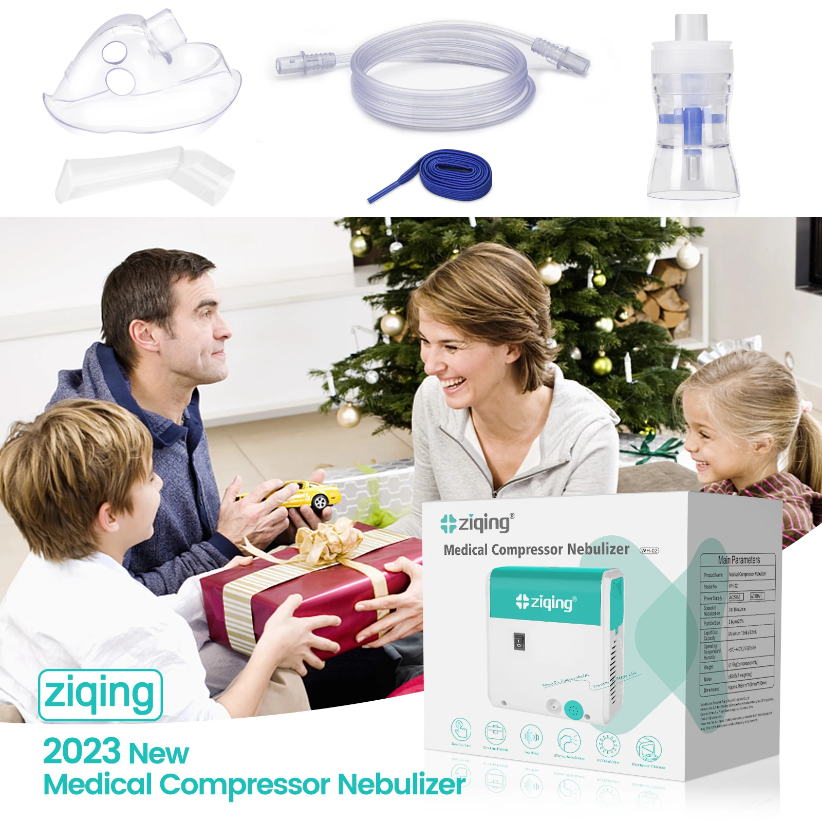 Nebulizer Children Atomize Compressor Atomizer Humidifier Low Noise Household Medical Grade Nebulizer Asthma Inhaler ингалятор