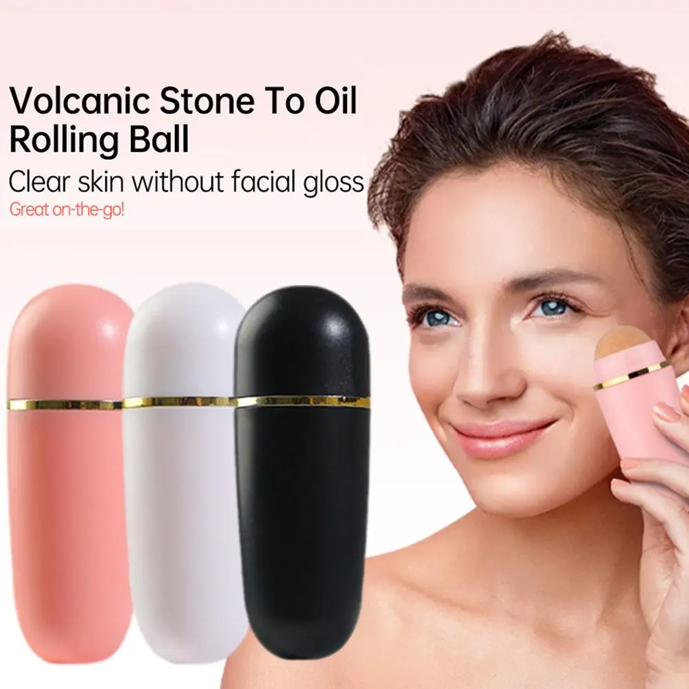 Reusable Face Roller Oily Skin Control For Face Makeup Oil Absorbing Mini Massage Facial Skincare Tool