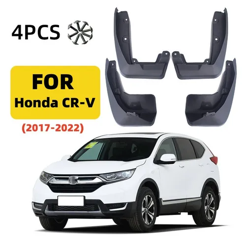 Imagen 1 del producto Para Honda CRV CR-V 2017 2018 2019 2020 2021 2022 4 Uds guardabarros de coche guardabarros de rueda delantera trasera protectores contra salpicaduras accesorios de guardabarros
